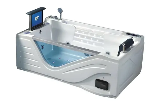 Massage Badewanne Whirlpool Spa 190x100 cm - Moderne Whirlwanne für entspannende Momente im Bad. Freistehendes Design, aus hochwertigem Acryl, mit 2 Jahren Herstellergarantie. Ideal für eine Person – perfekt für Erholung zu Hause!