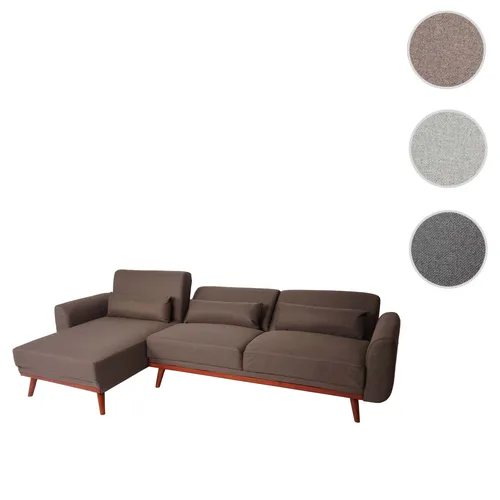 Sofa HWC-J20, Ecksofa mit Schlaffunktion - Ecksofa in L-Form, modern mit verstellbarer Rückenlehne, ideal für Wohnzimmer, bietet komfortable Liegefläche und bequeme Polsterung.