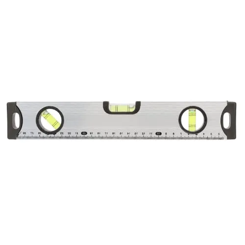 Wasserwaage Lineal, Wasserwaage Dreifachlineal Hohe Präzision Langlebig zum Messen(30cm)