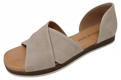 Apple of Eden Sandale Beige in Gr. 37 - Elegante Sandale in taupe, ideal für den Sommer. Mit flachem Absatz und hochwertigem Leder für hohen Tragekomfort. Perfekt für jeden Anlass.
