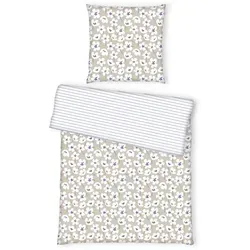 Tom Tailor Wendebettwäsche Blume 135x200 cm in beige von Tom Tailor