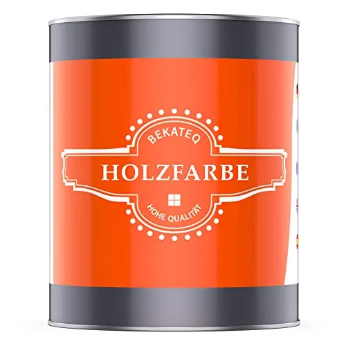 BEKATEQ Holzschutzfarbe Lichtgrau 2,5 Liter - Hochdeckender Wetterschutzlack - Lacke für innen und außen, ideal für Zäune und Holzmöbel. Wasserbasierte Holzfarbe bietet hohe Deckkraft, UV-Schutz und ist einfach zu verarbeiten.