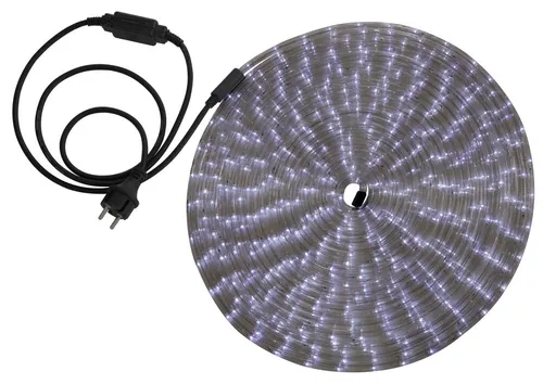 LED Lichterschlauch IP44 Weiß 18m - Lampen für Innen und Außen, wetterfest und energieeffizient mit 432 LEDs, schaffen eine einladende Atmosphäre bei nur minimalem Stromverbrauch.