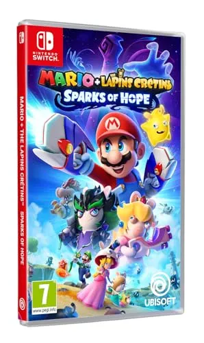 Ubisoft Mario + The Lapins Crétins Sparks of Hope Nintendo Switch - Videospiel für alle Altersgruppen, geeignet für Gamer, Familie und Casual Gamer - Schwarz, UHF-Betrieb, Nintendo Switch kompatibel