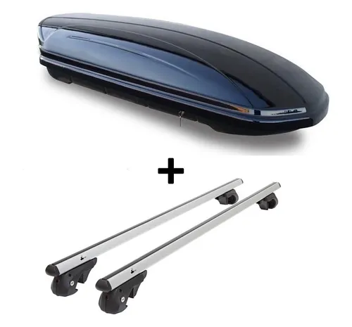 Dachbox VDPMAA460L + Alu Relingträger VDP004XL für VW Touareg 7P5