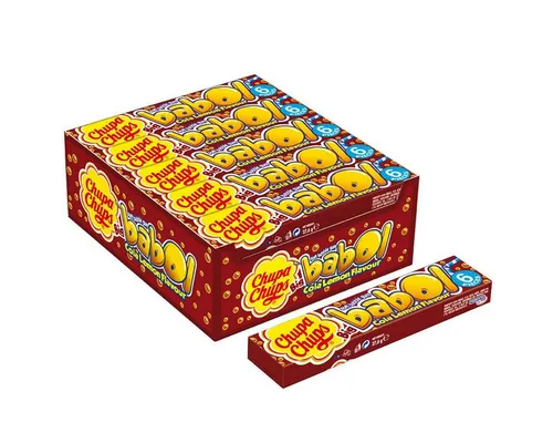 Chupa Chups Süßigkeit, Chupa Chups Big Babol Cola Lemon Geschmack Kaugummi 27g 20er Pack