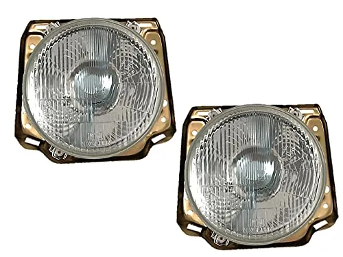 HZ-DESIGN 1 Satz Scheinwerfer Hauptscheinwerfer H4 links + rechts Set Neolite kompatibel mit VW Golf 2