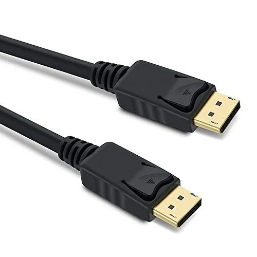 PremiumCord 8K DisplayPort 1.4 Kabel M/M 5m, DisplayPort zu DisplayPort, 32,4 Gbit/s, Video 8K@60Hz, 5K@60Hz, 4K@120Hz 2160p, HDCP 2.2, vertiefte Verbindungen, schwarz