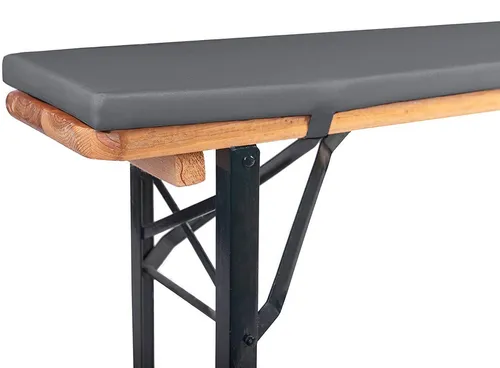 Sitzpolster Grau von TexDeko