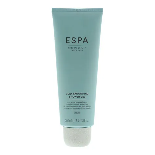 Espa Body Smoothing Exfoliating Shower Gel 200ml - Peeling für Frauen, 200ml, sanfte Hautpflege für ein glattes Hautgefühl und ein erfrischendes Duscherlebnis.