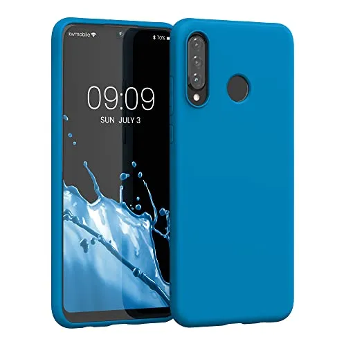 kwmobile Handyhülle für Huawei P30 Lite Hülle - TPU Case - Kabelloses Laden - Schutzhülle Cover in Karibikblau