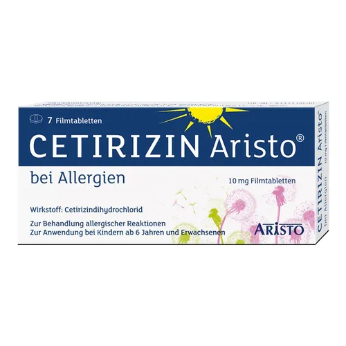 Cetirizin Aristo 10 mg Filmtabletten 7 St