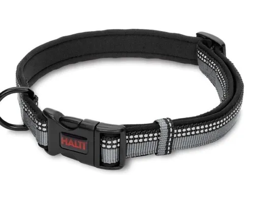 HALTI Komforthalsband - Hundehalsband mit Neoprenpolsterung, 3M-Reflektorgewebe