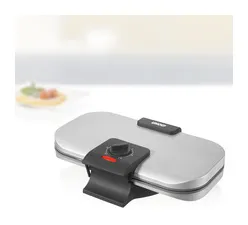 UNOLD 48241 Doppel-Waffelautomat - Herzförmig, 1200 W, stufenlose Temperaturregelung für perfekt gebräunte Waffeln, platzsparend und antihaftbeschichtet