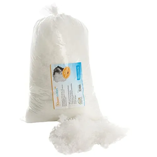 Kissenoutlet24 1kg Faserkugeln aus 100% Polyesterhohlfasern super weich waschbar antiallergisch Füllmaterial Made in Germany