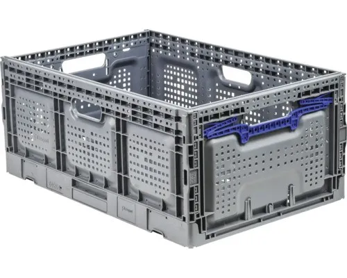 Produktbild Klappbox Industrial 55 l 600x260x400 mm grau/blau