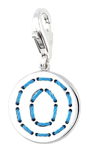 ESPRIT Damen-Charm 925 Sterling Silber rhodiniert Letter Fabric O ESCH91137A000