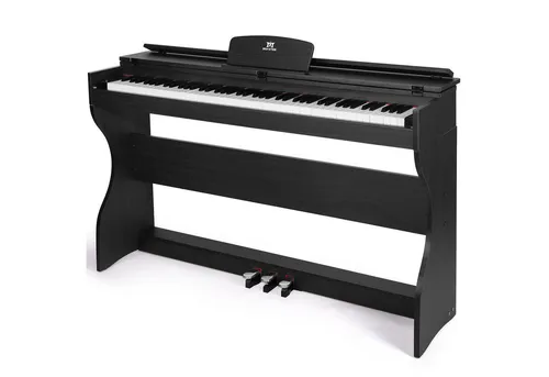 MUSTAR Digitalpiano E-Piano 88 Tasten mit Ständer und Pedalen - Vielseitiges E-Piano mit 88 Tasten, ideal für Anfänger. Ausgestattet mit 2x20W Lautsprechern, LCD-Bildschirm und USB/MIDI-Anschluss für kreatives Musizieren.