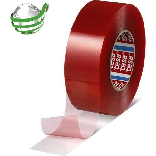 tesafix 4965 19mmx50m transparent - Doppelseitiges Polyesterklebeband mit Acrylatklebmasse, hohe Klebkraft und ideal für saubere Verklebungen in verschiedenen Anwendungen.
