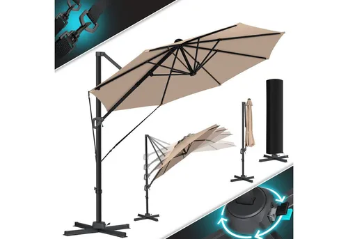 KESSER Ampelschirm SUN Rund XL Ø330 cm von Kesser