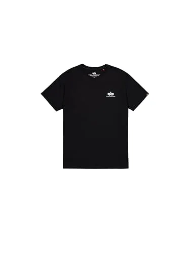 Alpha Industries Basic T-Shirt Herren mit kleinem Logo - Regular Fit T-Shirt aus hochwertigem Combed Cotton, ideal für den Alltag. Das kleine Alphalogo auf der Brust verleiht dem Shirt einen modernen Look.