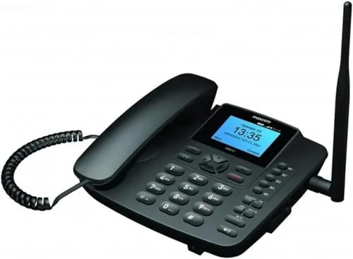 Maxcom Fixed Phone MM41D - Festnetztelefon in Schwarz - Akkus - Hochwertiges Festnetztelefon mit ergonomischem Design und stilvoller Ästhetik für eine optimale Benutzererfahrung.