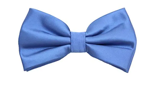 Fabio Farini - blaue Herren Fliege vorgebunden & verstellbar, klassische Schleife in unifarben, Querbinder für feierliche Anlässe, Royalblau