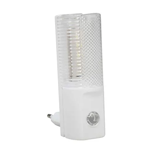LED Nachtlicht | weiße LEDs | 6000 K | mit Dämmerungssensor | Nachtlampe Licht für Steckdose Orientierungslicht Kinderzimmer Weglicht | Tag-/ Nachtsensor | Tageslichtweiß