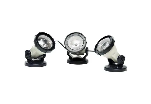 HEISSNER U403-T Teich- und Gartenlicht, 3-er Set - Lampen, energieeffiziente 9 W LED HIGH POWER, 80 % weniger Stromverbrauch als herkömmliche Glühbirnen, ideal für stimmungsvolle Gartenbeleuchtung.