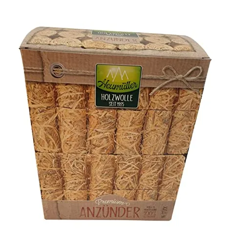 Heumüller Premium Grillanzünder Kaminanzünder Anzünder 96 Stück