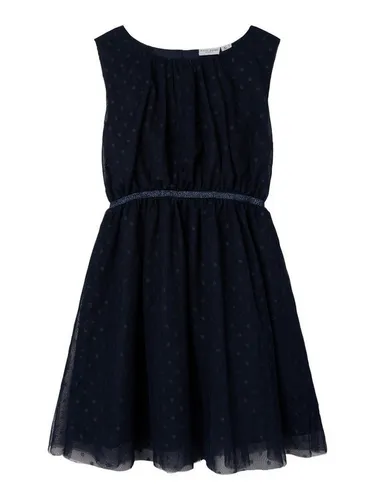 NAME IT Mädchen Nkfvaboss Spencer Noos Kleid, Dark Sapphire von NAME IT