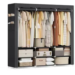 SONGMICS Kleiderständer Schwarz von SONGMICS