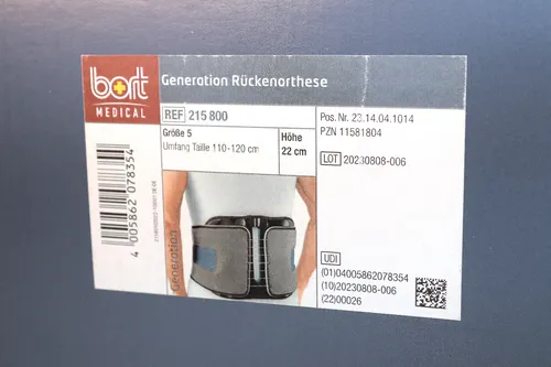 Bort Generation Rückenorthese Größe 5 - 22cm hoch - für 110-120cm Taille 215800
