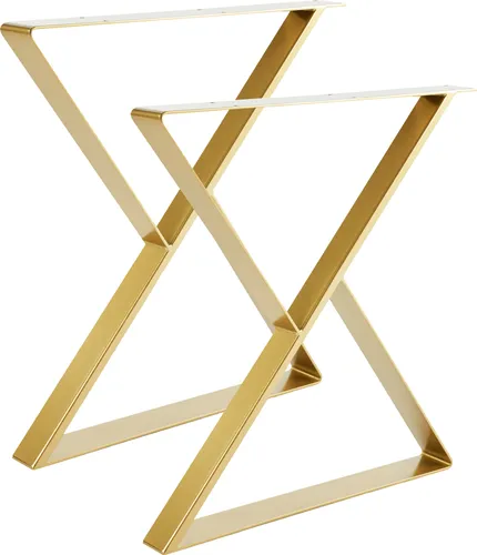 Tischgestell Tischkufen X - Gestell 60x75 cm, 2er Set - Industrielles Tischgestell aus robustem Stahl, ideal für DIY-Möbelprojekte. Belastbarkeit bis 200 kg, erhältlich in 5 Farben für ein modernes Loft-Design.