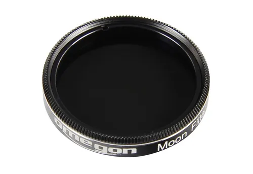 Omegon Mondfilter 13% Transmission 1,25'' - Teleskope - Ideal für angenehme Mondbeobachtung, reduziert die Helligkeit auf 13% und erhöht den Kontrast für klare Sicht auf Krater und Strukturen.