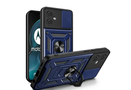 betterfon Handyhülle Panzerhülle für Motorola Moto G14 mit Kameraschutz & Ringhalter, Outdoorhülle mit Smartstand und Silikonkern