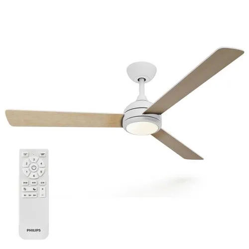 Philips LED Civx Deckenventilator 32W mit Fernbedienung in weiß von Philips LED