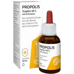 Beecraft Propolis Tropfen 55% Plus Echinacea - Arzneimittel zur Unterstützung des Immunsystems mit hochdosiertem Propolis und Echinacea, alkoholfrei und mit angenehmem Orangen-Geschmack.
