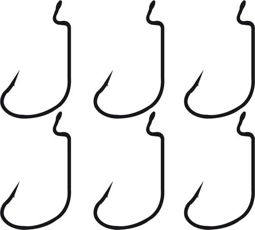 Gamakatsu Worm 314 Hook - 6 Offsethaken, Größe:5/0