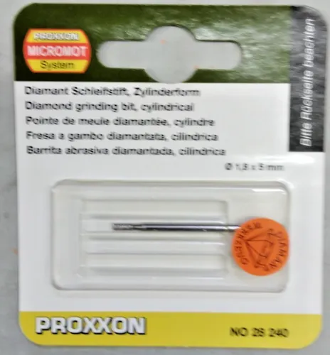 PROXXON Schleifstift, diamantiert Drm. 1,8 x 5,0 mm, Zyl.-Form, Nr. 28240