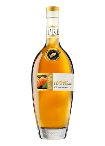 Scheibel Feine Marille Premium Plus - Sonstige Spirituosen, hocharomatisch und intensiv im Geschmack - ein Genuss für alle Fruchtliebhaber.