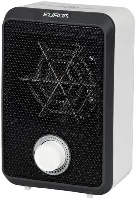 Eurom Fanheater 600 - Elektrische Heizlüfterheizung mit Thermostat - Heizlüfter mit 600W Leistung und Überhitzungsschutz, ideal für schnelle Wärme in kleinen Räumen und optimal für kalte Tage.