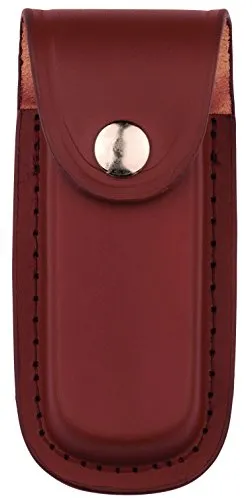Herbertz Solingen Unisex Messer-etui aus braunem Leder - Messer-Aufbewahrung für Camping & Outdoor, mit praktischer Gürtelschlaufe für einfachen Transport und sicheren Halt.