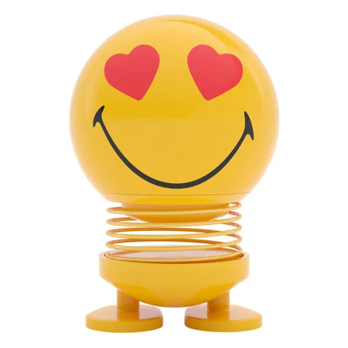 Hoptimist Baby Smiley Love Emoticon Wackelfigur in gelb von Hoptimist