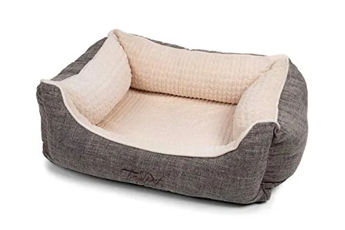 TrendPet VitaBed Beige - Orthopädisches Hundebett mit 5cm Memofoam (80x70cm)