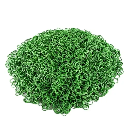 WPTrading - Gummiringe 1 kg Pack Ø 40mm in Grün - Gummibänder breit 1mm - Gummis auf Kautschukbasis für Büro & Haushalt reißfest - Haushaltsgummis klein extra stark zum Bündeln Fixieren & Verschließen