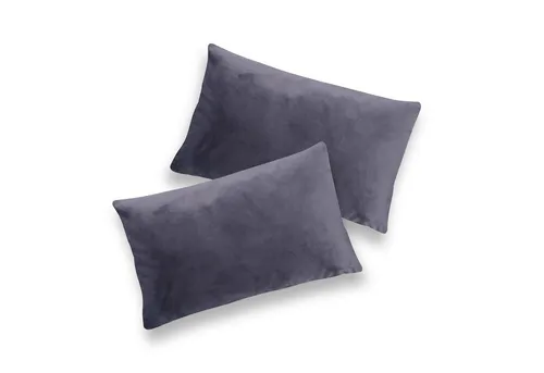 Brielle Kissenbezüge Brielle Velvet Decorative Pillowcase - 2 pcs Anthracite 30x50 cm