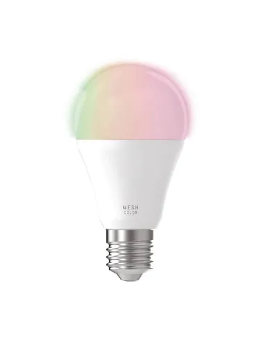 EGLO connect.z Smart-Home LED Leuchtmittel E27 - Dimmbare RGB Glühbirne - Energiesparlampe mit 806 Lumen, steuerbar per App oder Sprachbefehl (Alexa), individuelle Lichtfarbe einstellbar, ideal für modernes Smart Home.