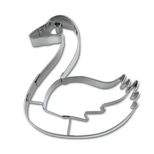 Städter Präge-Ausstecher Schwan Ausstechform Plätzchenform Keks Edelstahl 7 cm