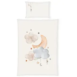 Herding babybest Flanell-Bettwäsche Moon and Stars